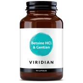 Viridian Betaine HCl 650mg with Gentian Veg Caps # 471