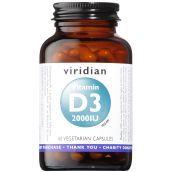 Viridian Vitamin D3 (Vegan) 2000iu Veg Caps # 274