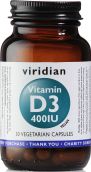 Viridian Vitamin D3 400 iu # 268