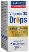 Lamberts Vitamin D3 Drops (100% NRV of D3 in every drop) 20ml # 8138