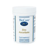 BioCare Zinc Ascorbate 45mg (7mg elemental zinc) # 29460