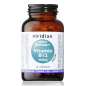 Viridian Hi-Potency Vitamin B12 1000ug Veg 60 Caps # 204    