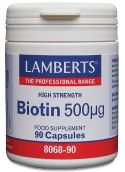Lamberts Biotin 500mg (90 Capsules) # 8068