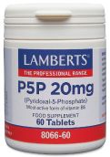 Lamberts P5P 20mg (Pyridoxal-5-Phosphate)60 Tabs #8066
