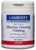 Lamberts Siberian Ginseng 1500mg (60 Tablets) # 8560