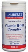 Lamberts Vitamin B-100 Complex  ( 60 Tablets) # 8032