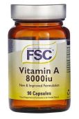 FSC Vitamin A 8000iu  # 90 Capsules