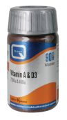 Quest Vitamins - Vitamin A & D (90 Capsules)