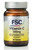 FSC Vitamin C (low acid) 500mg  # 30 Tablets
