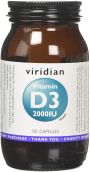Viridian Vitamin D3 2000iu Veg 150 Caps # 279