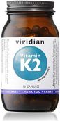 Viridian Vitamin K2 50ug  Veg 90 Caps # 259